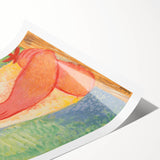 Modern Wall Art: Villager - Vibrant Folk-Inspired Portrait