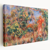 Renoir Prints - Woman in Red in Landscape Impressionist Wall Art