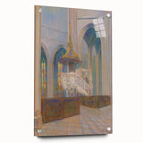 Modern Wall Art: Cathedral Interior - Architectural Elegance