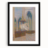 Modern Wall Art: Cathedral Interior - Architectural Elegance
