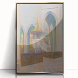 Modern Wall Art: Cathedral Interior - Architectural Elegance