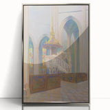 Modern Wall Art: Cathedral Interior - Architectural Elegance
