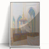 Modern Wall Art: Cathedral Interior - Architectural Elegance