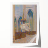 Modern Wall Art: Cathedral Interior - Architectural Elegance
