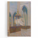Modern Wall Art: Cathedral Interior - Architectural Elegance