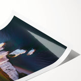 Stunning rolled print of a dramatic cliff landscape, showcasing vibrant colors and intricate details, perfect for home decor or nature-themed art collections.