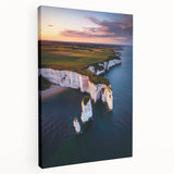 Stretched canvas art depicting majestic cliffs and serene landscapes, showcasing vibrant colors and intricate details, perfect for enhancing interior decor.