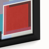 Modern Abstract Bedroom Wall Art – Bold Red & Brown Canvas