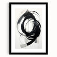Custom Dining Room Wall Decor – Abstract Monochrome Swirl Art