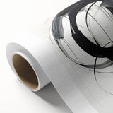 Custom Dining Room Wall Decor – Abstract Monochrome Swirl Art