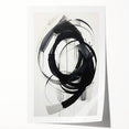 Custom Dining Room Wall Decor – Abstract Monochrome Swirl Art
