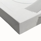 Custom Dining Room Wall Decor – Abstract Monochrome Swirl Art