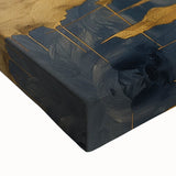 Luxury Office Wall Art – Modern Skyline Gold & Black Canvas Print