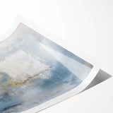 Abstract geometric rolled print showcasing vibrant colors and intricate patterns, designed for modern home decor, packaged securely in a protective cardboard tube.