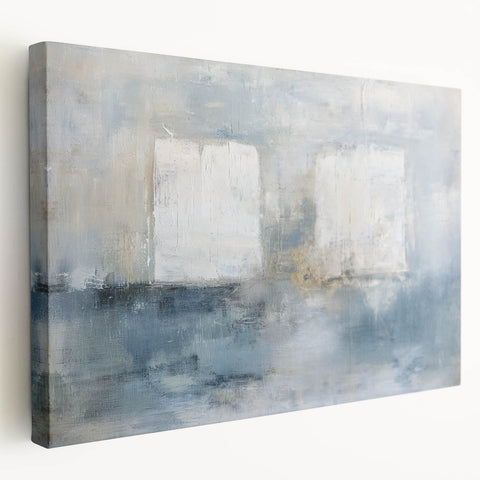 Geometric abstract canvas artwork in vibrant colors, showcasing a modern design with sharp angles and lines, ideal for contemporary home decor.