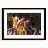 Baroque Art Print - Classic Scene with Elegant Figures and Warm Tones