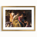 Baroque Art Print - Classic Scene with Elegant Figures and Warm Tones