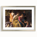 Baroque Art Print - Classic Scene with Elegant Figures and Warm Tones
