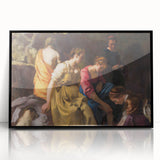 Baroque Art Print - Classic Scene with Elegant Figures and Warm Tones