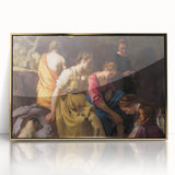 Baroque Art Print - Classic Scene with Elegant Figures and Warm Tones