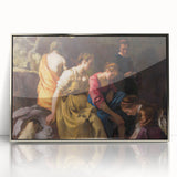 Baroque Art Print - Classic Scene with Elegant Figures and Warm Tones