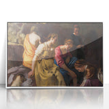 Baroque Art Print - Classic Scene with Elegant Figures and Warm Tones