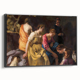Baroque Art Print - Classic Scene with Elegant Figures and Warm Tones