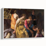 Baroque Art Print - Classic Scene with Elegant Figures and Warm Tones