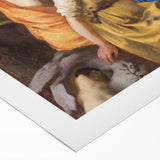 Baroque Art Print - Classic Scene with Elegant Figures and Warm Tones