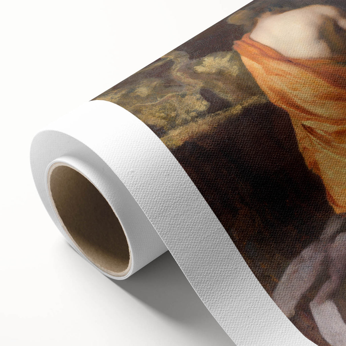 Baroque Art Print - Classic Scene with Elegant Figures and Warm Tones