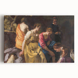 Baroque Art Print - Classic Scene with Elegant Figures and Warm Tones