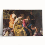 Baroque Art Print - Classic Scene with Elegant Figures and Warm Tones