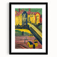 Expressionist Art: View from the Window by Kirchner Canvas Print
