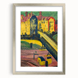 Expressionist Art: View from the Window by Kirchner Canvas Print