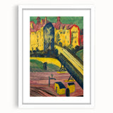 Expressionist Art: View from the Window by Kirchner Canvas Print