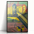 Expressionist Art: View from the Window by Kirchner Canvas Print