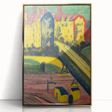 Expressionist Art: View from the Window by Kirchner Canvas Print
