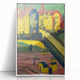 Expressionist Art: View from the Window by Kirchner Canvas Print