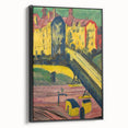 Expressionist Art: View from the Window by Kirchner Canvas Print