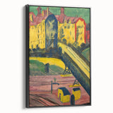 Expressionist Art: View from the Window by Kirchner Canvas Print