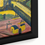 Expressionist Art: View from the Window by Kirchner Canvas Print