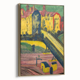 Expressionist Art: View from the Window by Kirchner Canvas Print