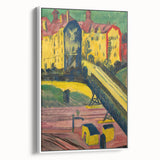 Expressionist Art: View from the Window by Kirchner Canvas Print