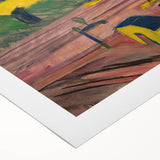 Expressionist Art: View from the Window by Kirchner Canvas Print