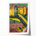 Expressionist Art: View from the Window by Kirchner Canvas Print