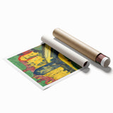 Expressionist Art: View from the Window by Kirchner Canvas Print