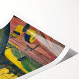 Expressionist Art: View from the Window by Kirchner Canvas Print