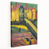 Expressionist Art: View from the Window by Kirchner Canvas Print