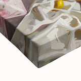 Large art of a black and white landscape painting on stretched canvas, ideal for bedroom wall decor.