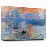 Iconic Impressionist Art - Monet's Impression, Sunrise, Framed Print